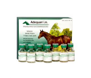 Adequan Horse Injectable, 7 x 5 ml product and packaging 400764 