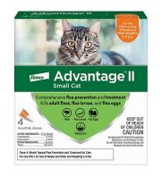 Advantage II Small Cat, Orange, 5-9 lb, 4ct product contents 328648