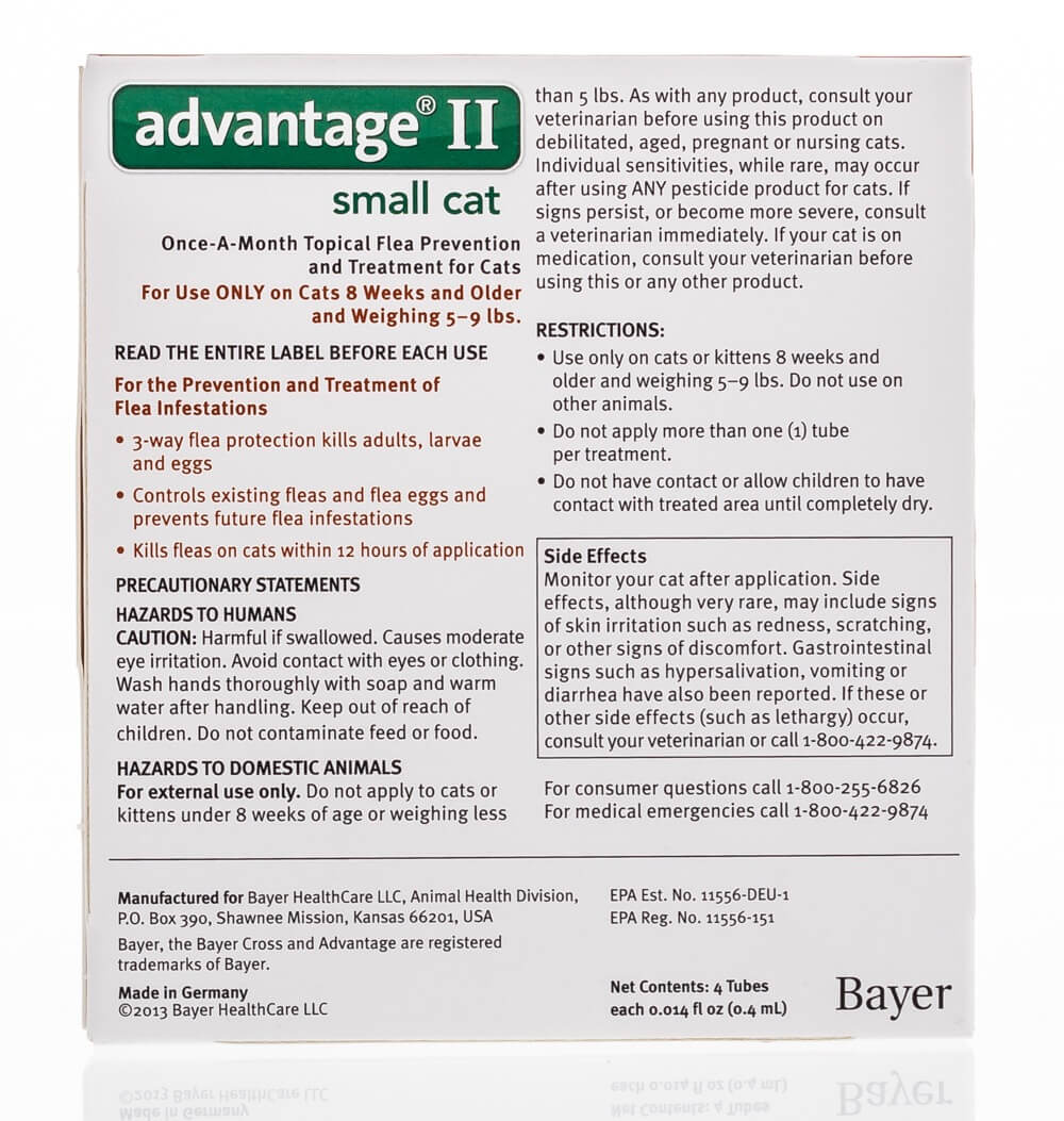 Advantage II for Cats Santa Cruz Animal Health