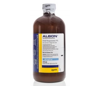 Albon Oral Suspension 5%, 16 oz packaging 351226 