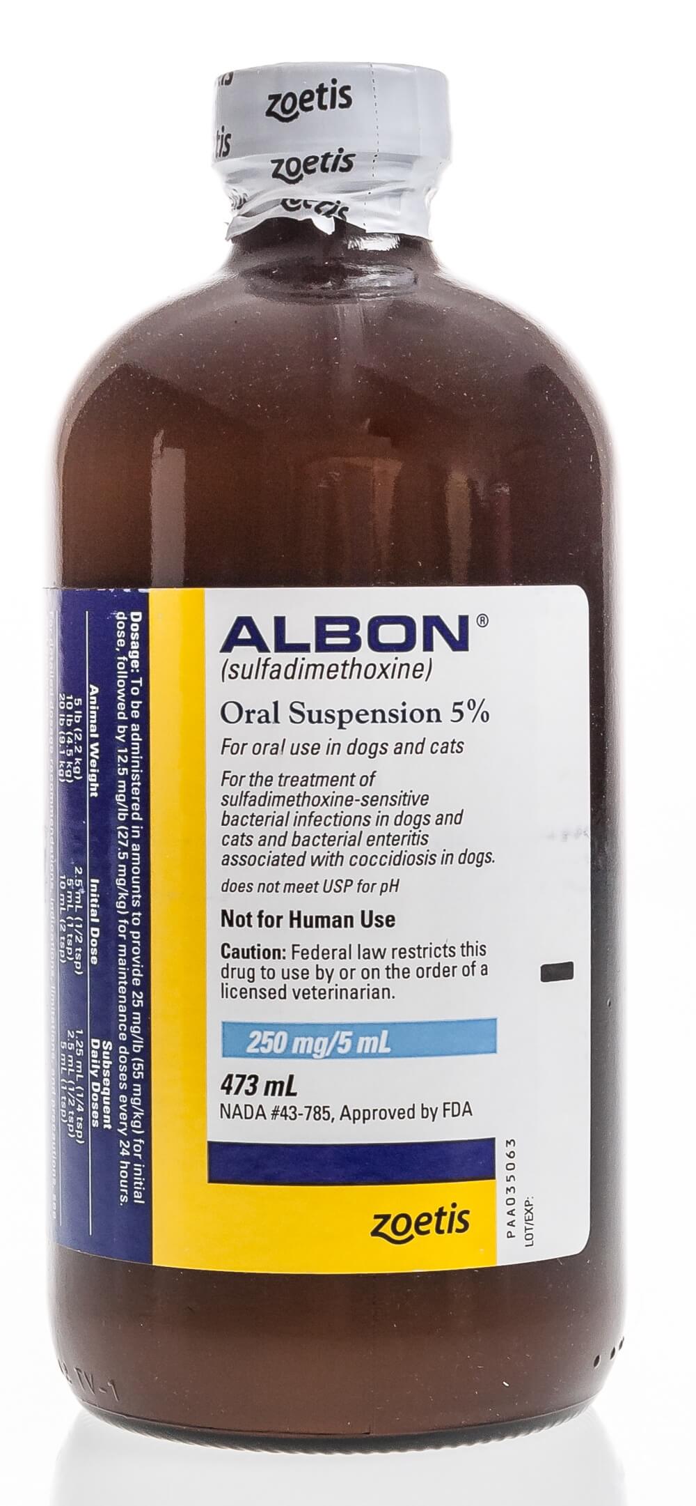 Albon® Oral Suspension 5 Santa Cruz Animal Health