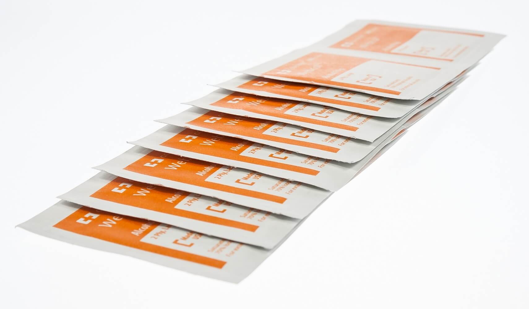 Alcohol Prep Pads, 70, Large Santa Cruz Animal Health