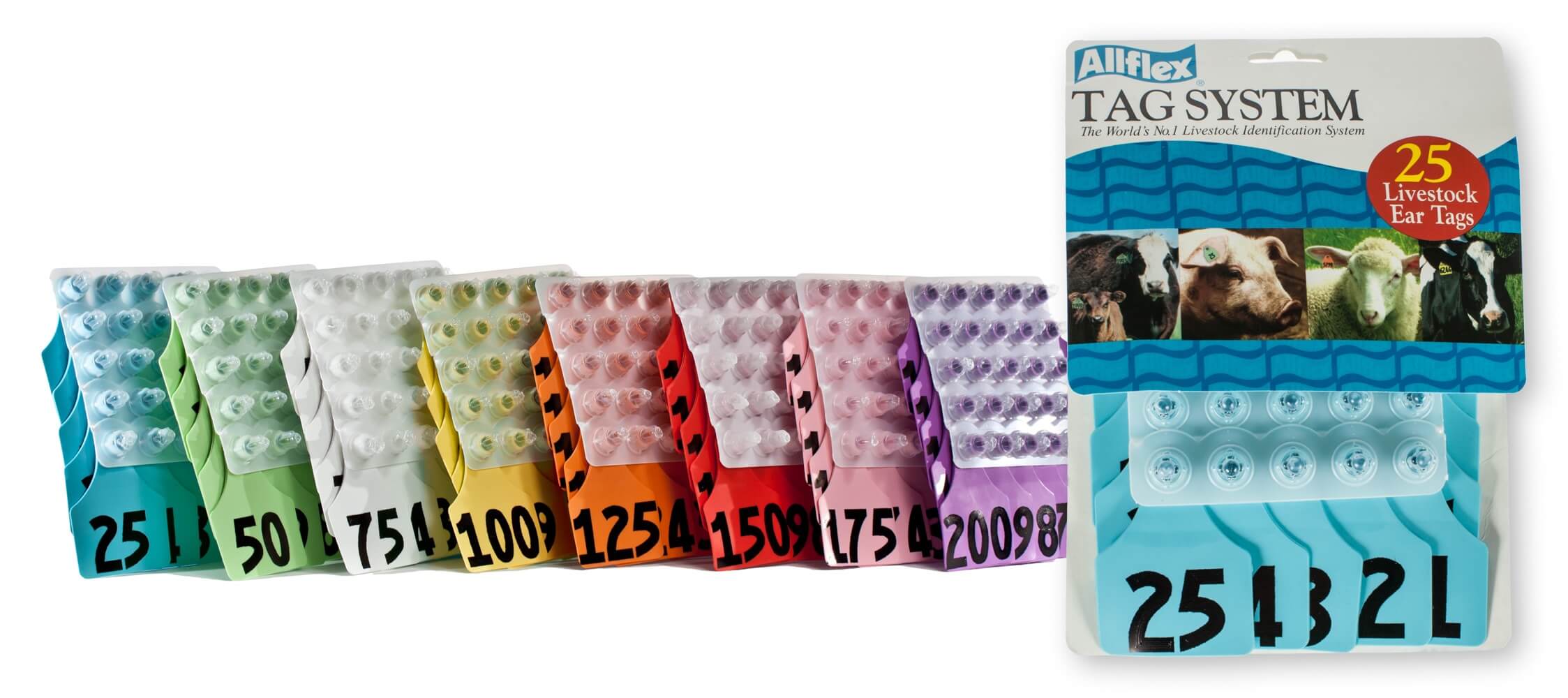 Allflex® Global Ear Tag, Maxi, Blue | Santa Cruz Animal Health