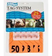 Allflex Global Ear Tag, 4 x 3, Maxi, Orange, [26