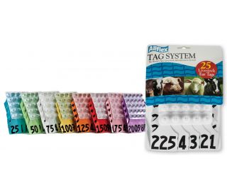 Allflex Global Ear Tag, Maxi, White 