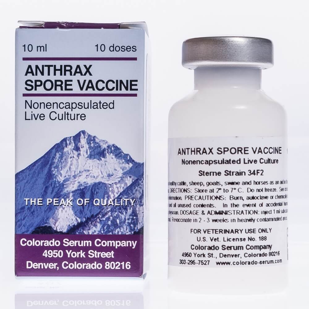 Anthrax Spore Vaccine | Santa Cruz Animal Health