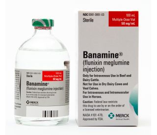Banamine Injectable 50 mg-ml, 100 ml packaging 329960 