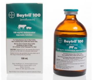 Baytril 100, 100 ml packaging 345553 