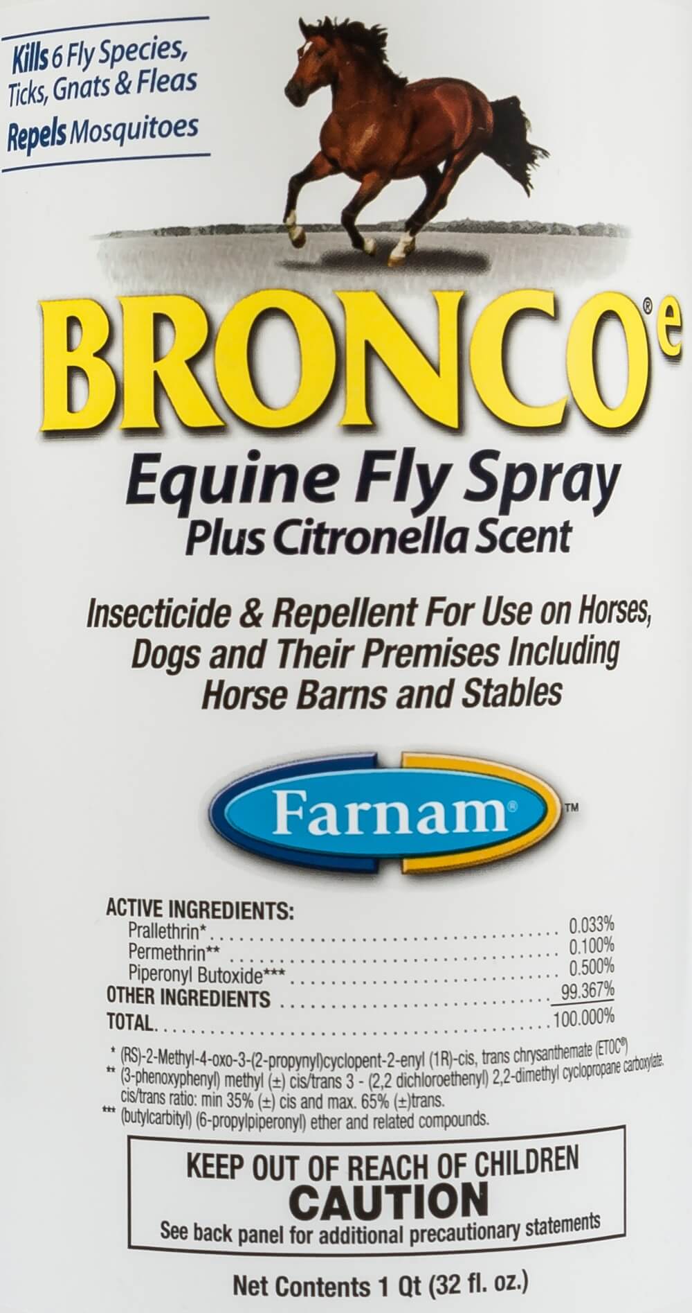 Bronco® Equine Fly Spray plus Citronella Scent Santa Cruz Animal Health