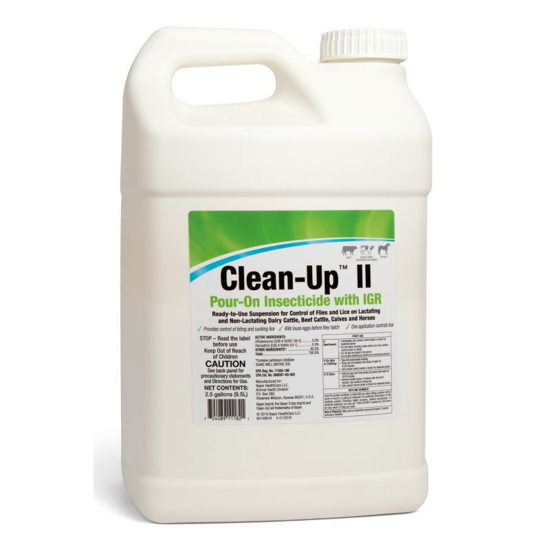 Clean-Up™ II Pour-On Insecticide with IGR | Santa Cruz Animal Health