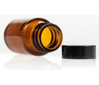 Amber Glass Bottles, Wide Mouth – CrystalCruz® | Santa Cruz Animal