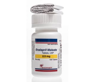 Enalapril Maleate Tabs 2.5 mg scored, 100 ct packaging 330163 