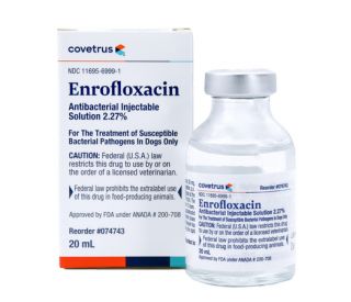 Enrofloxacin injectable 2.27%, 20 ml product and packaging 417103