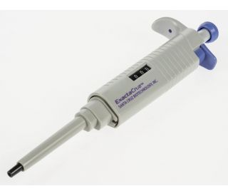 ExactaCruz&reg; Autoclavable Single Channel Pipettor, 0.5-10 &mu;l: Ergonomically designed pipettor featuring adjustable volume c 