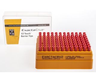 ExactaCruz&reg; EZ Touch Barrier Pipette Tips in Sterile Rack, 1-20 &mu;l, 10 racks/case: sc-357412 ensure contamination-free pip 