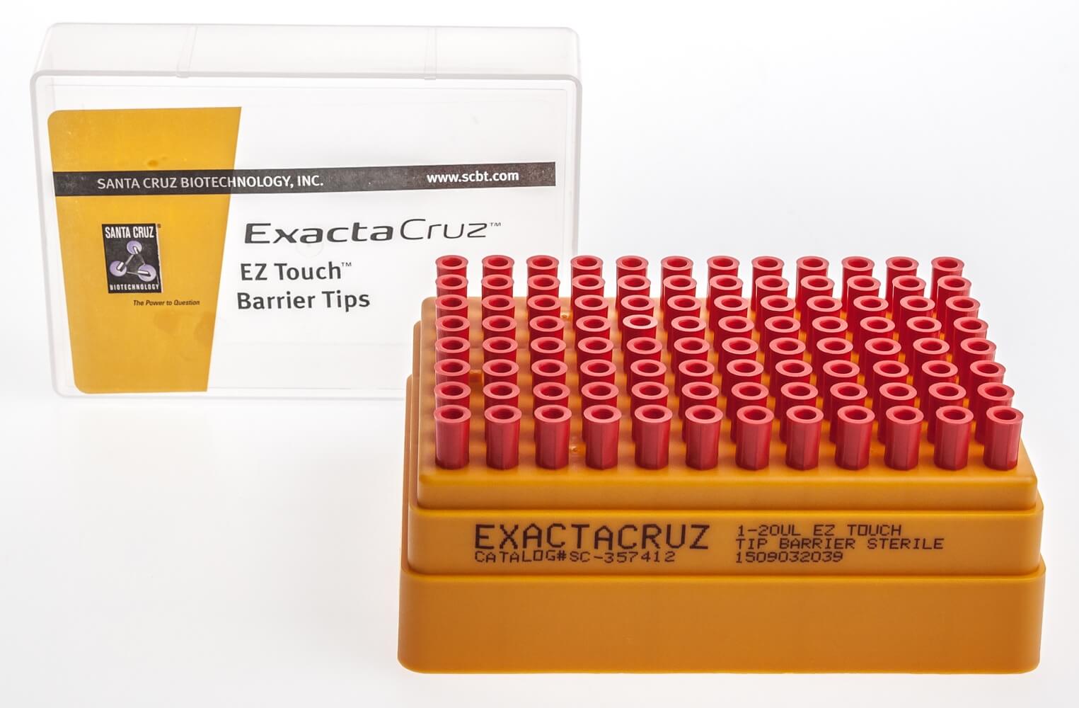 EZ Touch Pipette Tips in Sterile Rack – ExactaCruz® | Santa Cruz