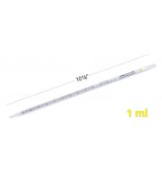 ExactaCruz® Serological Pipette, 1 ml, with 10-7/8" length, individually wrapped for sterility, designed for high precisio