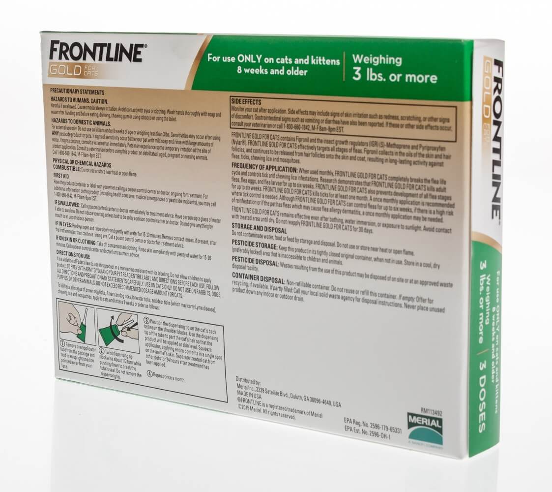 Frontline gold application outlet instructions