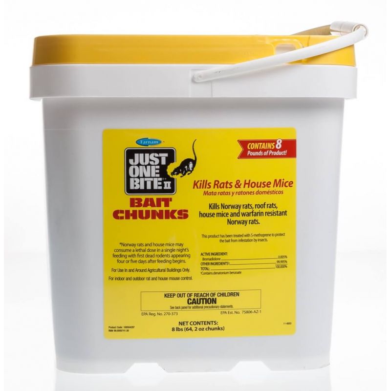 Just One Bite Bar Rat & Mice Killer, 1 lb, Farnam rodenticide