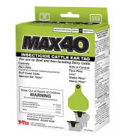 Max40 Insecticide Cattle Ear Tag, 20 ct