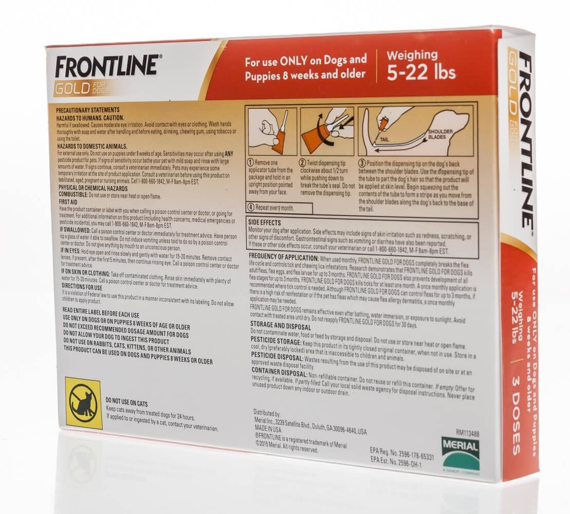 Frontline gold hot sale for dogs