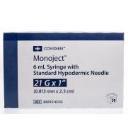 Monoject 6 ml Combo Syringe, 21G x 1, 50/bx: sc-363450...
