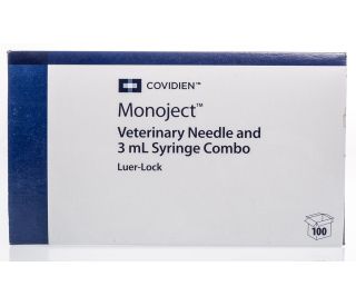 3cc Syringe, 22G x 1, Sterile, Monoject™, 100/Box