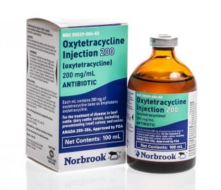 Oxytetracycline Inj 200 mg/mL, 100 ml 
