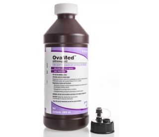 Ovamed Oral Progestin Solution, 1 L packaging 384856 