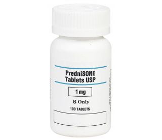 Prednisone Tabs 1 mg, 100 count packaging 404675 