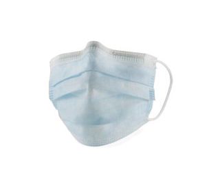 Light blue facemask with earloops 