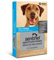Sentinel<sup>®</sup> Spectrum<sup>®</sup> Chews, Blue, 50.1-100 lb, 6 ct