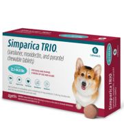 Simparica TRIO Chewable Tablets for Dogs, 22.1-44 lbs, 6 ct