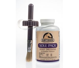 Sole Pack Medicated Liquid Hoof Dressing, 16 oz with brush packaging 322035 