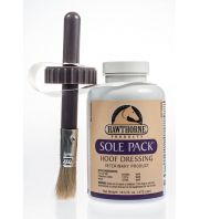 Sole Pack Medicated Liquid Hoof Dressing, 16 oz with brush:...