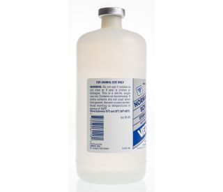 Sterile saline clearance solution for dogs