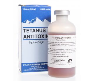 Tetanus Antitoxin, Equine Origin, 15,000 units 