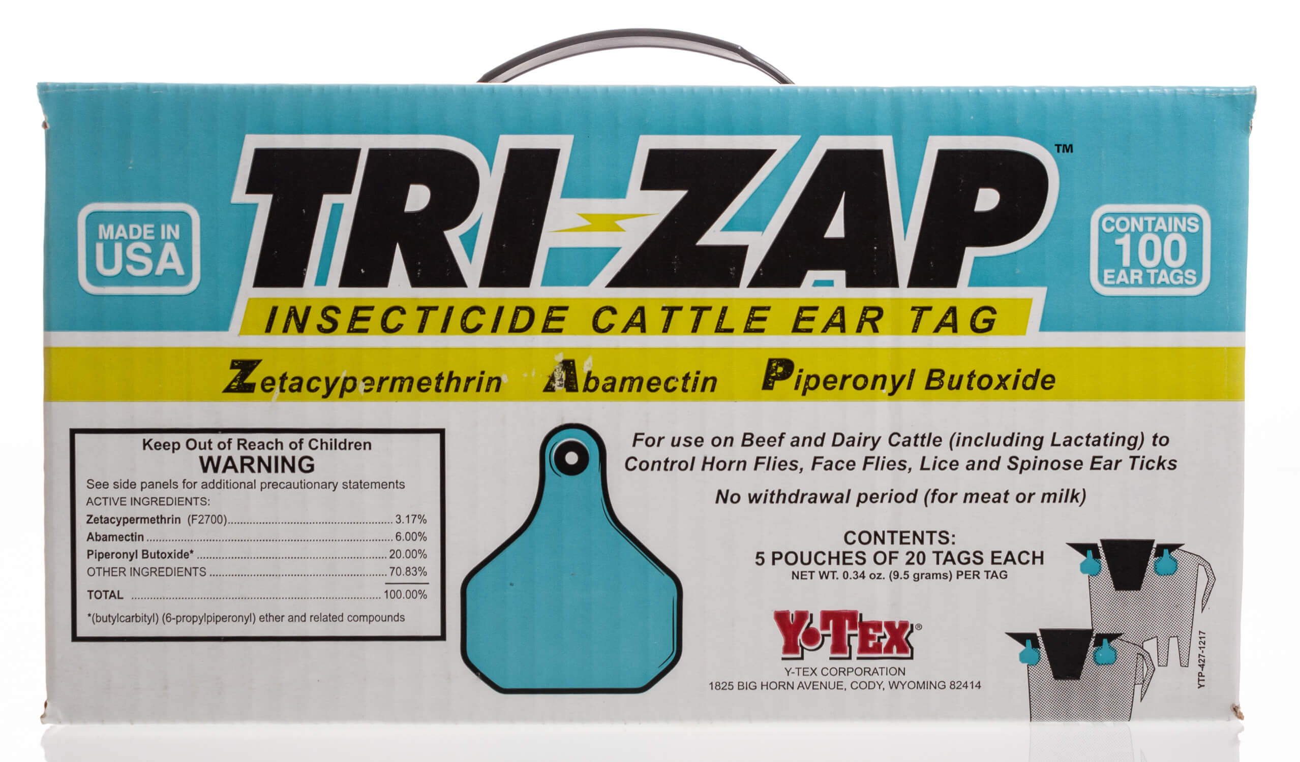 Tri-Zap Insecticide Cattle Ear Tag
