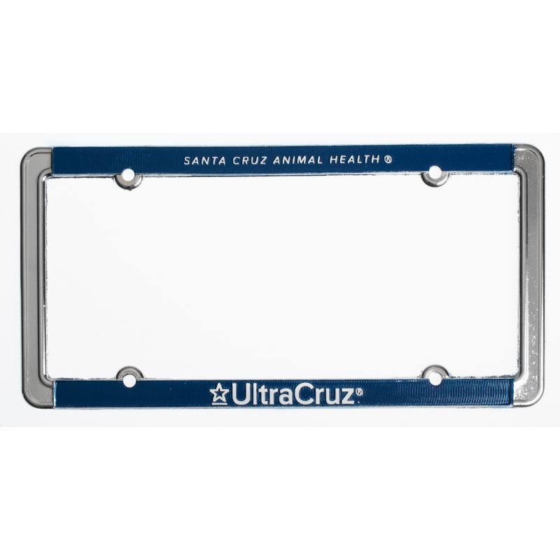 License Plate Frame UltraCruz Santa Cruz Animal Health