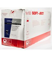 UltraCruz 3-Part Soft-Ject Disposable Syringes, 20 ml Luer Slip Ecc