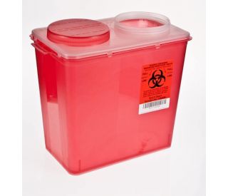 UltraCruz&reg; Sharps container, 8 Qt. Big mouth, 20/cs: sc-360699: Case of 20 big mouth 8-quart sharps containers for easy di 