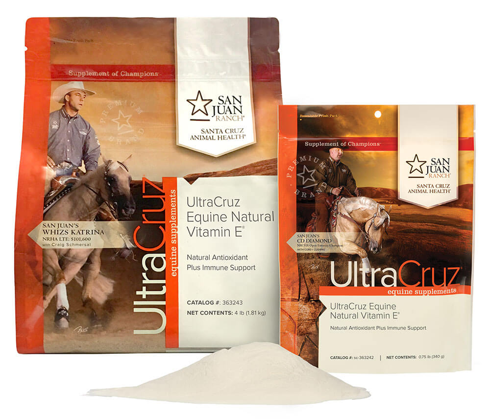 Natural Vitamin E Supplement for Horses Powder UltraCruz