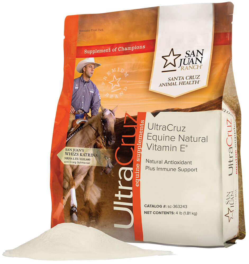 Natural Vitamin E Supplement for Horses Powder UltraCruz