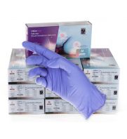 UltraCruz® Nitrile Plus Gloves, Mixed Case, 3 Large, 4 Medium, 3 Small – Reliable purple nitrile gloves offer textured gri