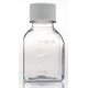 UltraCruz® Media Bottle, 125ml square PET bottle with molded volume graduations for easy measurement. 