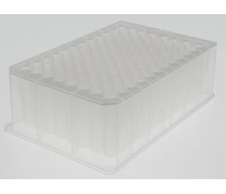 UltraCruz&reg; Polypropylene Storage Plate, 96 Well, clear, 1ml, U Bottom, individually wrapped, 50/case. Designed for secure 