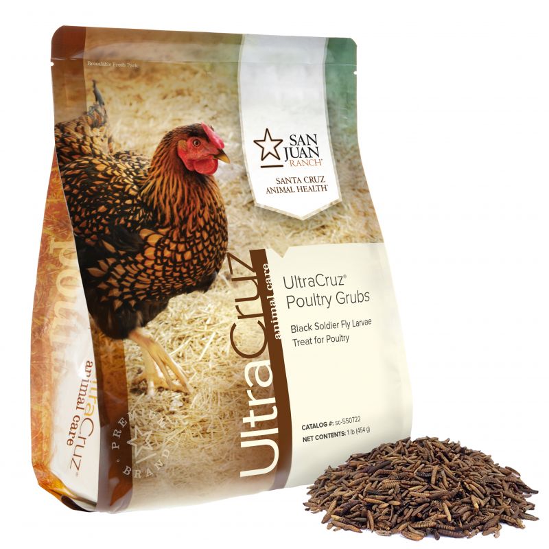 Grubs for Chickens UltraCruz Santa Cruz Animal Health