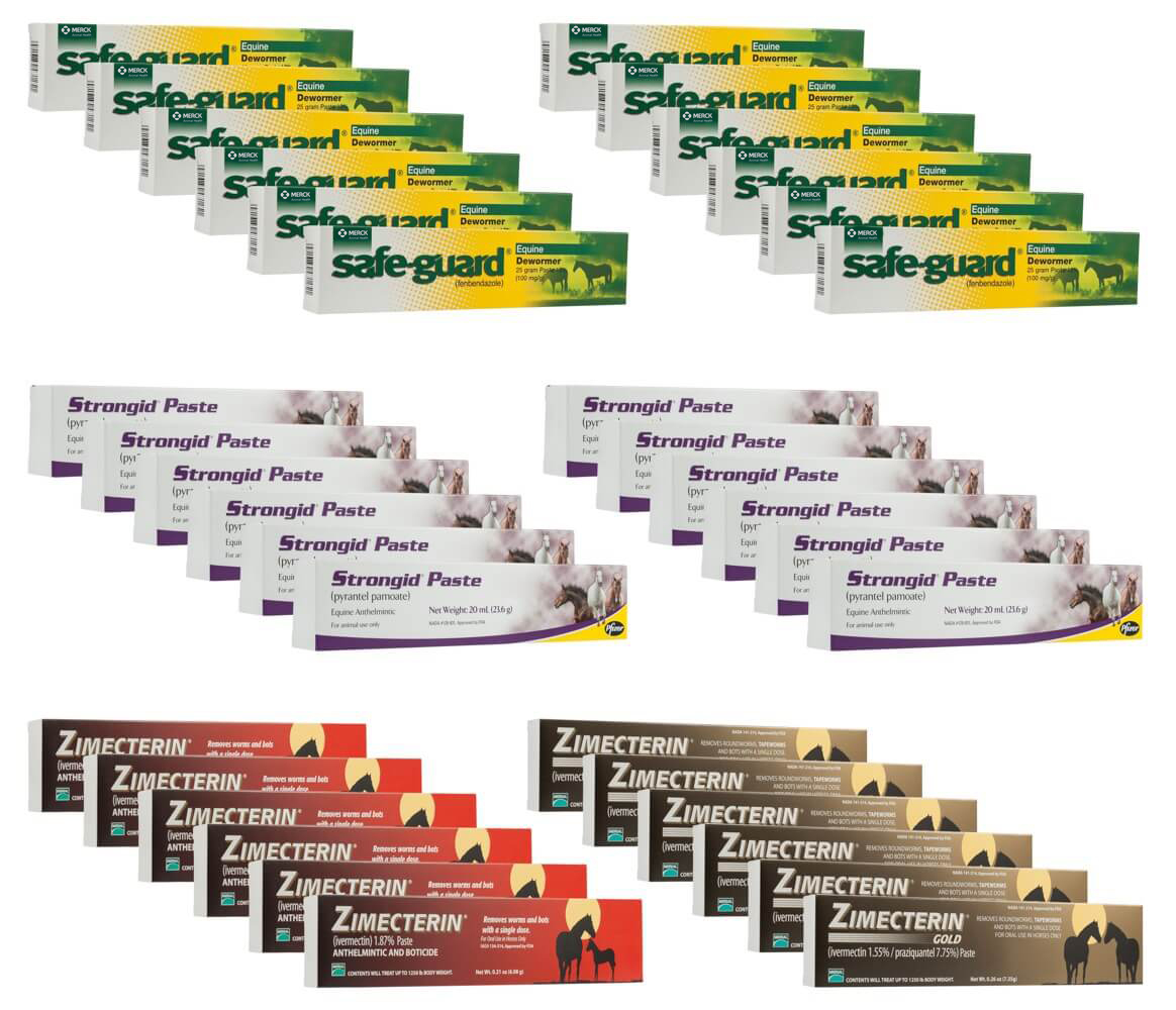 UltraCruz® Premium OneYear Equine Dewormer Pack for Horses Santa
