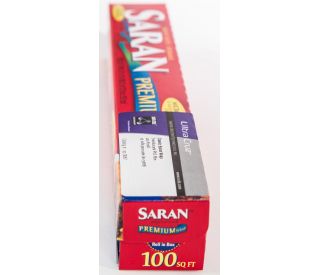 Saran Premium Plastic Wrap, 100 Sq Ft (Pack of 3)