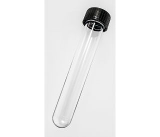 UltraCruz® Test Tube, Polystyrene, 12ml, 900/case, showcases a smooth, clear surface and secure cap, perfect for maintaini 